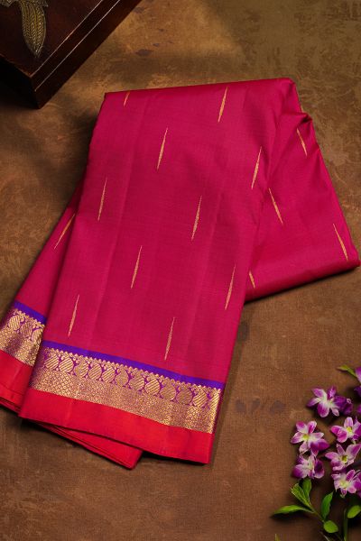 Lotus Zari Kanchipuram Saree